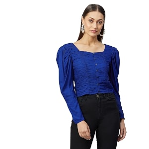 Rare Womens Solid Regular Fit Blouse