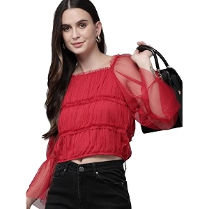 Rare Womens Solid Regular Fit Blouse