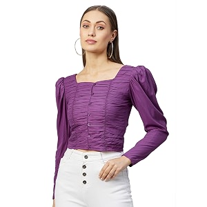 Rare Womens Solid Regular Fit Blouse