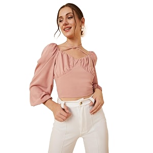 Rare Womens Solid Slim Fit Blouse