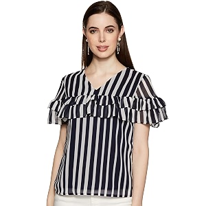 Rare Womens Striped Regular Fit Blouse