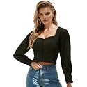 Rare Women Casual Green Colour Sweetheart Neck