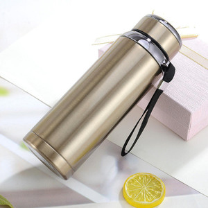 raregear stainless steel doublewall insulated vacuum flask bottle office travel silver 1002 ml water bottle set of 1 multicolor
