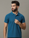 RARHANPREMIUM Men Solid Polo Neck Cotton Blend