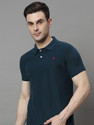 RARHANPREMIUM Solid Men Polo Neck Dark Green