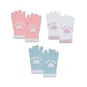 RARITYUS 2 or 3 Pairs Kids Cute Cat Warm Gloves Winter Knitted Mittens for Boys Girls Toddler 0-15 Years old