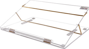 rasper 2 compartments clear acrylic table top elevator acrylic writing desk with adjustable height standard size 21x15 inches premium quality with 1 year warranty