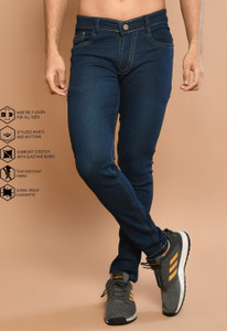 RASSO Regular Men Dark Blue Jeans
