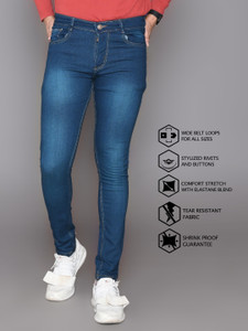 RASSO Slim Men Blue Jeans