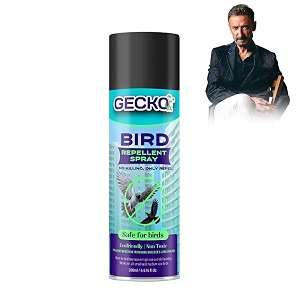 gecko bird repellent spray for balcony amp home use  non-toxic eco-friendly formula  safe for birds  pigeon amp bird control solution  200 ml pack of 1  formulation 300x