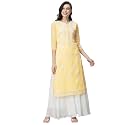RATAN Georgette Straight Lucknowi Chikankari Ethinic Wear