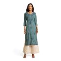 RATAN Rayon Straight Lucknowi Chikankari Ethnic Wear