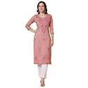 RATAN Rayon Straight Lucknowi Chikankari Ethnic Wear
