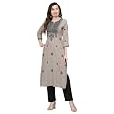 RATAN Rayon Straight Lucknowi Chikankari Ethnic Wear
