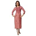 RATAN Rayon Straight Lucknowi Chikankari Ethnic Wear