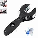 Ratchet Pipe Cutter Tool, Ratchet-Type Pipe Cutter, One-Hand Fast Pipe Cutting Tool with Replacement Blade, for Cutting 5/16-1-1/8 Inch Stainless Steel Copper Aluminium Plastic (8-29mm, Black)