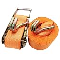 Ratchet Straps Heavy Duty Kit, 1.6 2 Inches Wide 1-20 M Long Tie Down Straps with J Hooks for Trucks Trailers UTV Boat Kayaks Motorcycle Moving Appliances Cargo(W 10cm/3.9In,6.0m/19.7Ft)