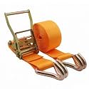 Ratchet Tie-Down Straps, Heavy Duty Ratchet Strap with Handle &amp; 2 J Hooks for ATVs UTVs Lawn Equipment Cargo Boat Moving Appliances Truck Trailer Kayak Car Roof(W7.5cm/3in,15.0m/49.2Ft)