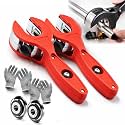Ratchet-type Pipe Cutter, One-hand Fast Pipe Cutting Tool, for Cutting 5/16-1-1/8 inch Stainless Steel Copper Aluminium PVC, Compact Ratcheting Tubing Cutter for Plumbing, HVAC (2PCS Red,8-29mm)