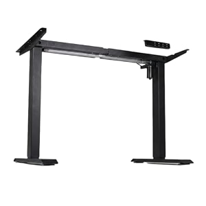 rati single motor height adjustable standing desk  3 memory preset  dual beam support  80kg weight capacity  ctype plug black