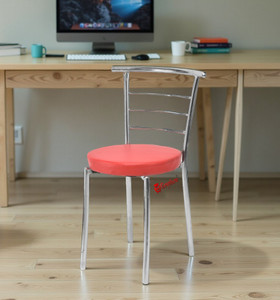 ratison leatherette dining chair set of 1 finish color - red