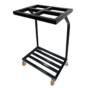 ratison office home inverter stand trolley for every type of inverter battery ups black single topless heavy wheel