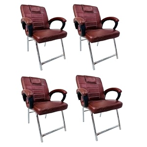 ratison special chair with arm rest strong metal frame and cushioned seat back perfect for long working hours 4 tan h frame