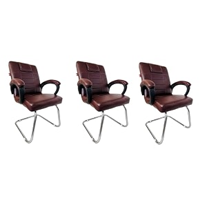 ratison special chair with arm rest strong metal frame and cushioned seat back perfect for long working hours 3 coffee s type frame