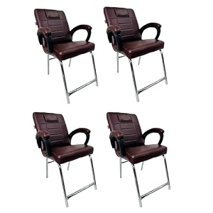 ratison special chair with arm rest strong metal frame and cushioned seat back perfect for long working hours 4 coffee h frame