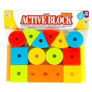 ratna39s active block deluxe geometrical shaped blocks to create endless combinations toys for kids 1 year