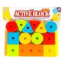 RATNA'S Active Block Deluxe Geometrical Shaped Blocks to Create Endless Combinations Toys for Kids 1+ Year