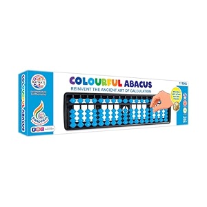 ratna39s colourful abacus 17 rod tool for kids  enhance counting skills and mathematics  educational toy multicolor