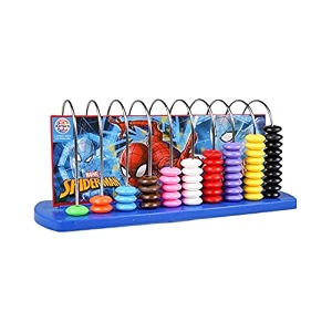 ratna39s educational abacus senior spiderman printed for counting addition subtractionmath39s learning early educational kit toy for kids 3 yearsmulticolor