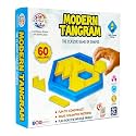 RATNA'S Modern Tangram, Classic Shape Game with 60 Challenges, Family Games for Adults and Kids 5+ Years