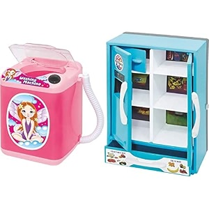 ratna39s washing machine toy for kidsnon battery operational just a toy pink amp refrigerator toy for kids blue