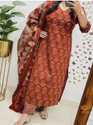RATNTHAL Women Kurta Pant Attached Dupatta Set
