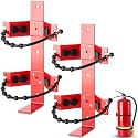 RattanView 2 Pcs Fire Extinguisher Bracket, 2.5 Lb and 5 Lb, Red