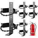 RattanView 4 Pcs Fire Extinguisher Bracket, 2.5 Lb and 5 Lb, Black