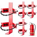 RattanView 4 Pcs Fire Extinguisher Bracket, 10 Lb, Red