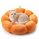 RattanView Cat Bed House Pet Cushion for Cat, Pumpkin, 20 x 19 x 6