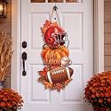 Rattanview Large Autumn Football Door Hanger Rustic Welcome Decor