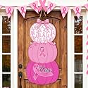 RattanView Large Breast Cancer Awareness Door Hanger Pink Ribbon Sign