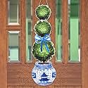 Rattanview Large Chinoiserie Bonsai Door Hanger Rustic Topiary Sign