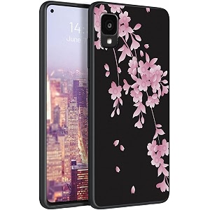 for alcatel tcl 30z t602dl phone case soft tpu slim fit tcl 30z for women girls anti scratch non-slip protective shockproof rubber cover for alcatel tcl 30z cherry blossoms