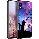 for Alcatel TCL 30Z T602DL Phone Case, Soft TPU Slim Fit TCL 30Z for Women Girls, Anti Scratch Non-Slip Protective Shockproof Rubber Cover for Alcatel TCL 30Z, Nebula Cat Butterfly