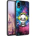 for Alcatel TCL 30Z T602DL Phone Case,Soft TPU Slim Anti Scratch Non-Slip Protective Shockproof Rubber Cover for Alcatel TCL 30Z, Music Panda