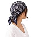 Ravaiyaa - Attitude is everything Women Printed Silk Bandana 21 x 21 Inch Square Headband &amp; Hair Wrap, Soft &amp; Versatile | Fashion Neck Wrap