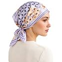 Ravaiyaa - Attitude is everything Women Printed Silk Bandana 21 x 21 Inch Square Headband & Hair Wrap, Soft & Versatile | Fashion Neck Wrap