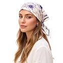 Ravaiyaa - Attitude is everything Women Printed Silk Bandana 21 x 21 Inch Square Headband &amp; Hair Wrap, Soft &amp; Versatile | Fashion Neck Wrap