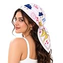 Ravaiyaa - Attitude is everything Women Printed Silk Bandana 21 x 21 Inch Square Headband &amp; Hair Wrap, Soft &amp; Versatile | Fashion Neck Wrap